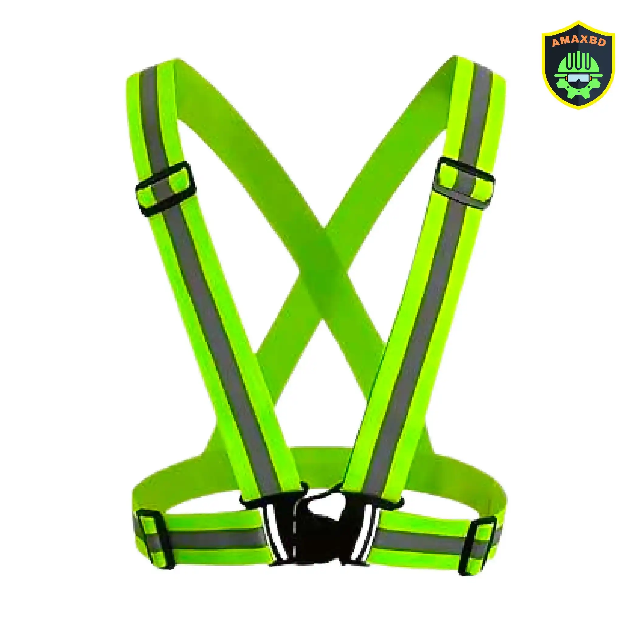 Neon Reflective Safety Vest Belt Image-1