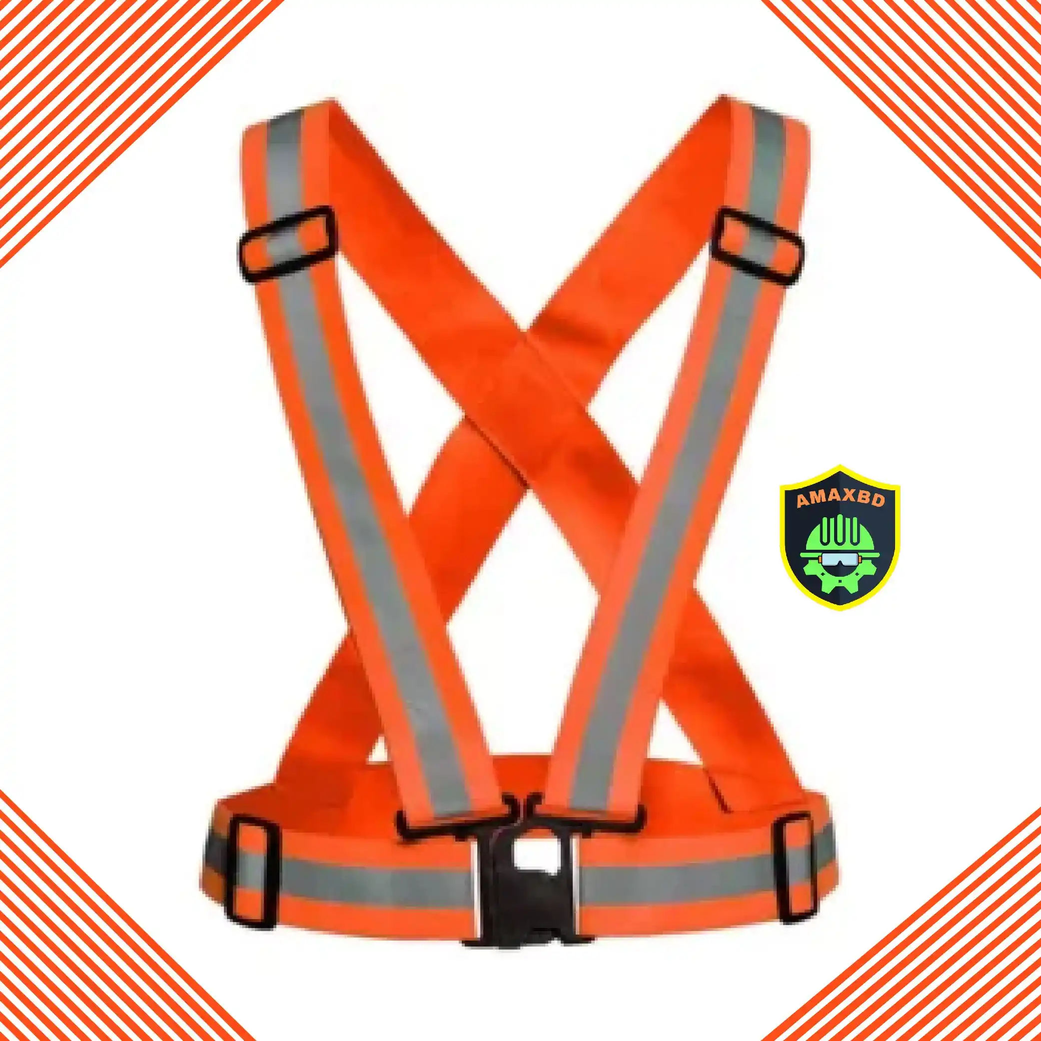 Neon Reflective Safety Vest Belt Image-3